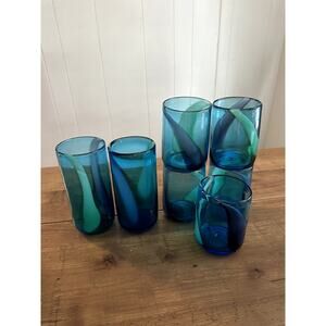 Vintage Handblown Glass Cups